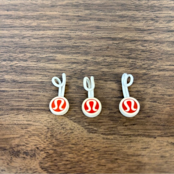 lululemon athletica Red and White Hair Ties Lot (3) - Picture 1 of 2